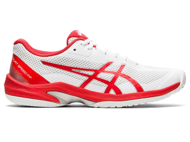 Asics Court Speed FF Teniški Copati Ženske Bele Rdeče | SI2735-998