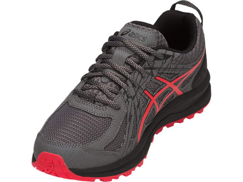 Asics Frequent Trail Tekaški Čevlji Moški Temno Sive Rdeče | SI5200-441