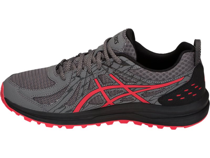 Asics Frequent Trail Tekaški Čevlji Moški Temno Sive Rdeče | SI5200-441