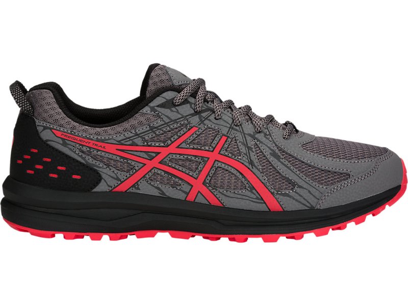 Asics Frequent Trail Tekaški Čevlji Moški Temno Sive Rdeče | SI5200-441