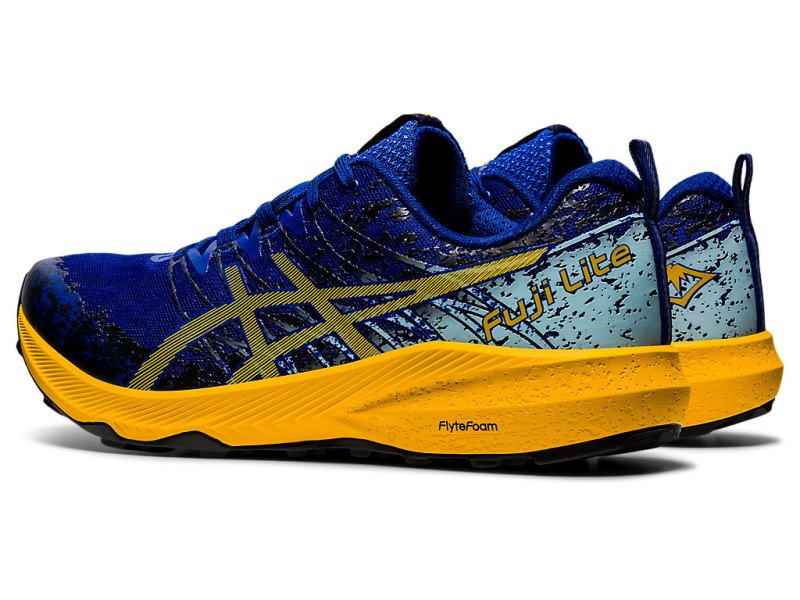 Asics Fuji Lite 2 Tekaški Čevlji Moški Modre Oranžne Cvet | SI6910-655