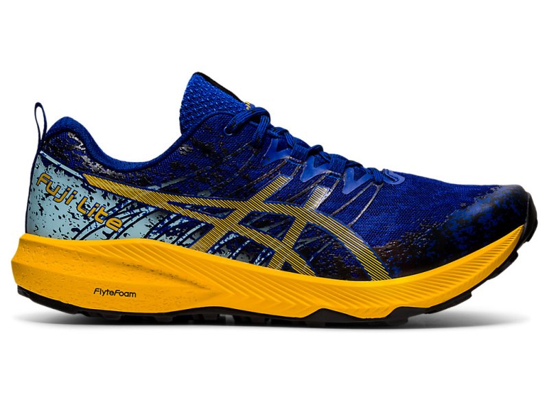 Asics Fuji Lite 2 Tekaški Čevlji Moški Modre Oranžne Cvet | SI6910-655