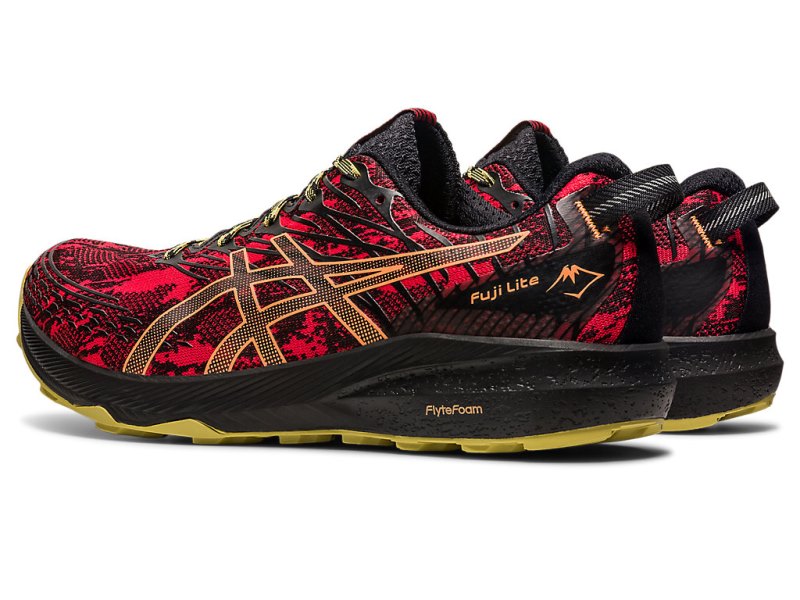 Asics Fuji Lite 3 Tekaški Čevlji Moški Rdeče Črne | SI2966-450