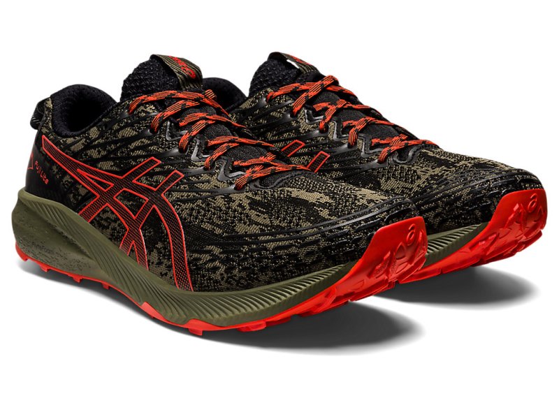 Asics Fuji Lite 3 Tekaški Čevlji Moški Zelene Roza | SI7805-844