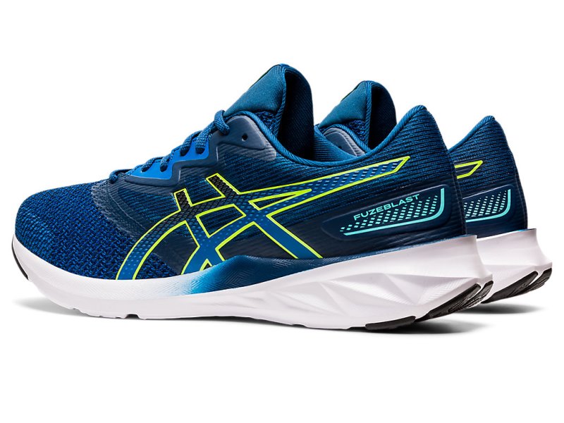 Asics Fuzeblast Tekaški Čevlji Moški Modre Zelene | SI7729-720