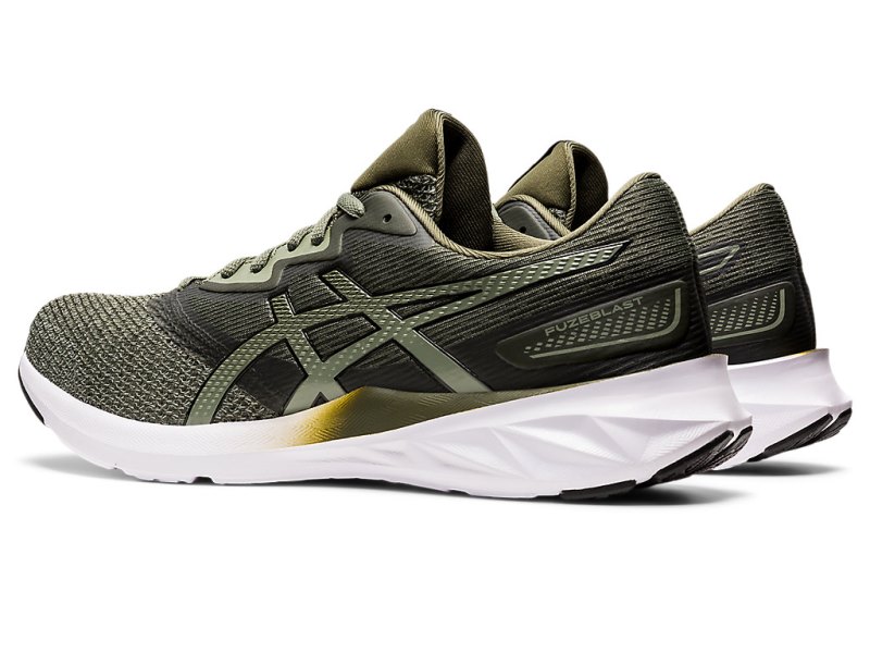 Asics Fuzeblast Tekaški Čevlji Moški Olivno Zelene Črne | SI9657-195