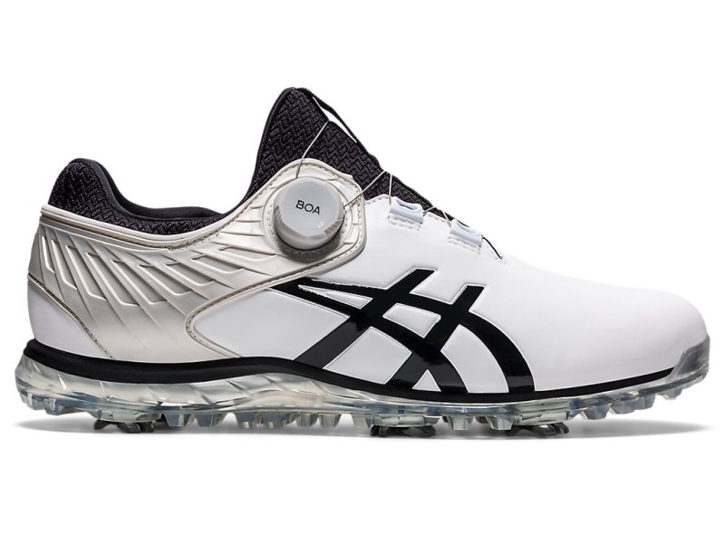 Asics Gel-ACE Pro 5 BOA Čevlji Za Golf Moški Bele Črne | SI0442-986