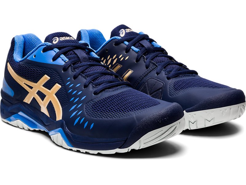 Asics Gel-challenger 12 Teniški Copati Moški Temno Modre Rumene | SI0613-828