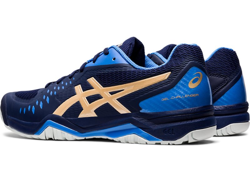 Asics Gel-challenger 12 Teniški Copati Moški Temno Modre Rumene | SI0613-828