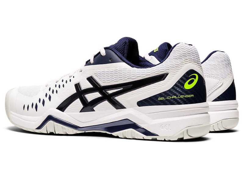 Asics Gel-challenger 12 Teniški Copati Moški Bele Temno Modre | SI6029-586