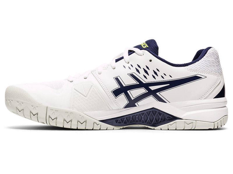 Asics Gel-challenger 12 Teniški Copati Moški Bele Temno Modre | SI6029-586