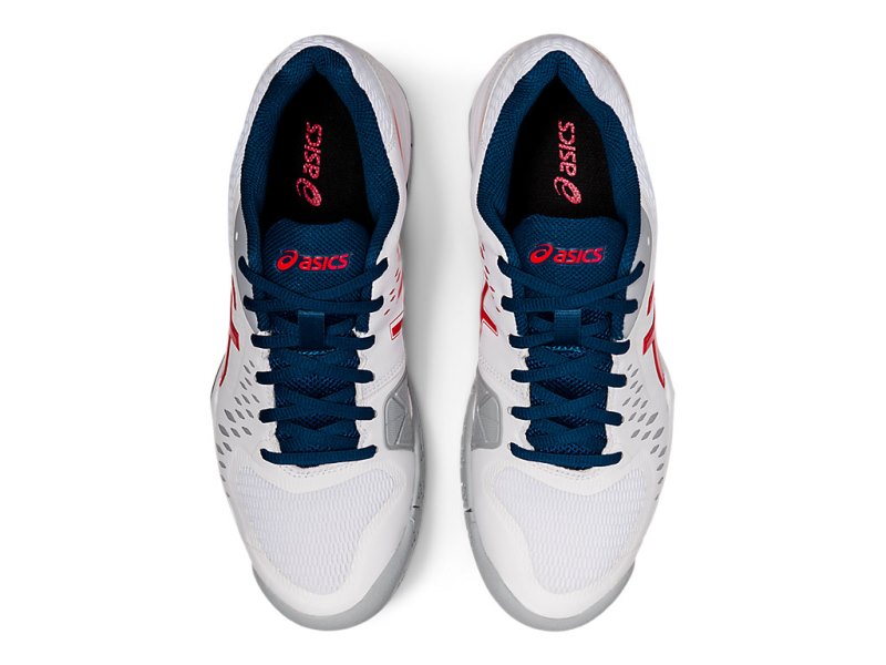 Asics Gel-challenger 12 Teniški Copati Moški Bele Rdeče | SI7319-095