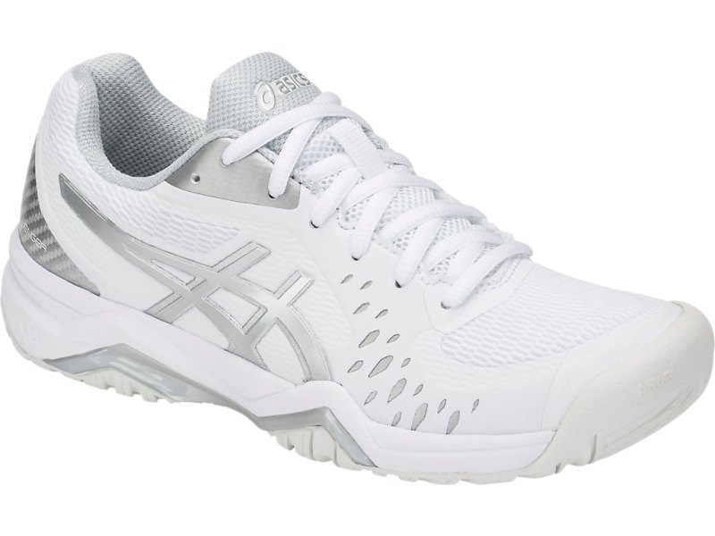 Asics Gel-challenger 12 Teniški Copati Ženske Bele Srebrne | SI2551-730