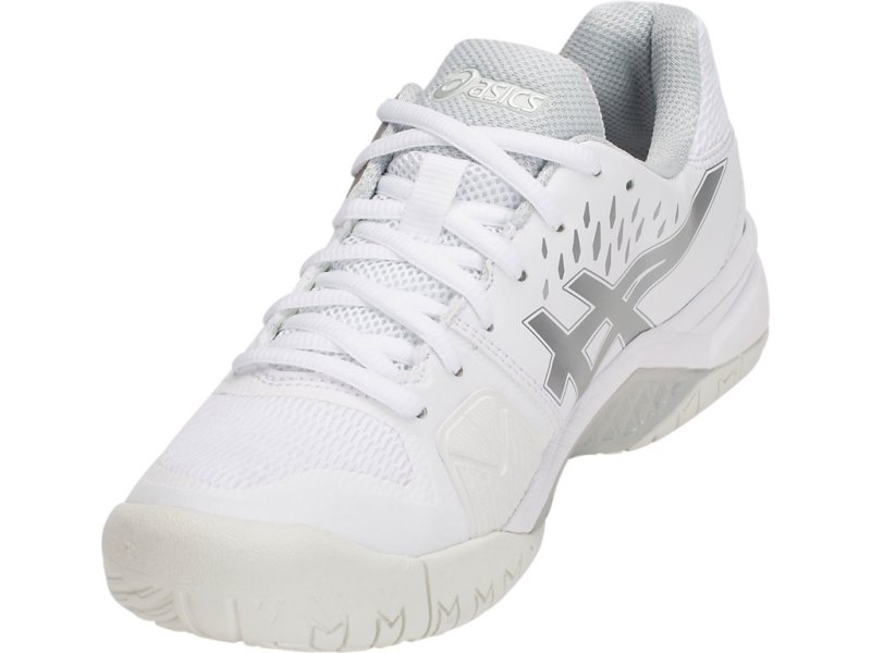 Asics Gel-challenger 12 Teniški Copati Ženske Bele Srebrne | SI2551-730