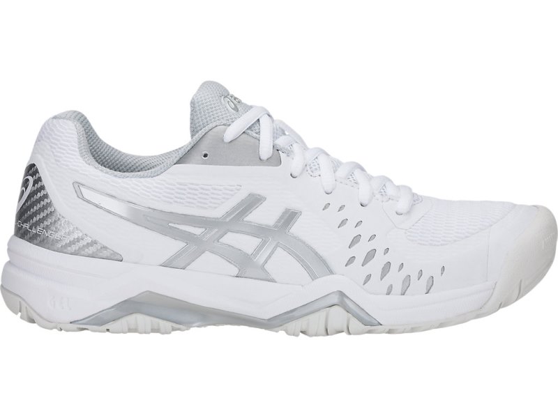 Asics Gel-challenger 12 Teniški Copati Ženske Bele Srebrne | SI2551-730