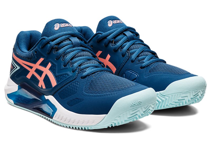 Asics Gel-challenger 13 Clay Teniški Copati Ženske Svetlo Indigo Koralne | SI3803-918