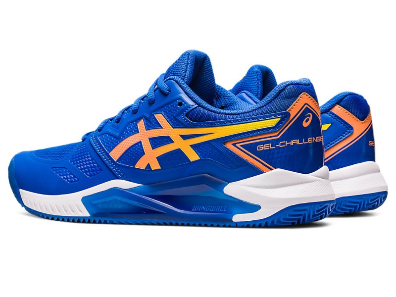 Asics Gel-challenger 13 Clay Teniški Copati Moški Modre Oranžne | SI6368-307