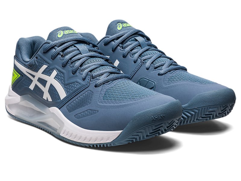 Asics Gel-challenger 13 Clay Teniški Copati Moški Sive Modre Bele | SI9687-811