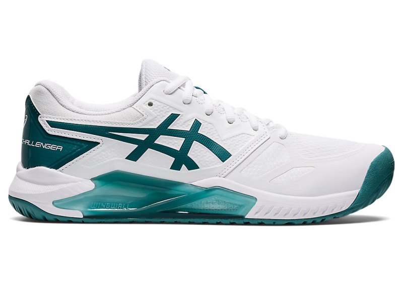 Asics Gel-challenger 13 Teniški Copati Moški Bele Temno Zelene | SI1448-777