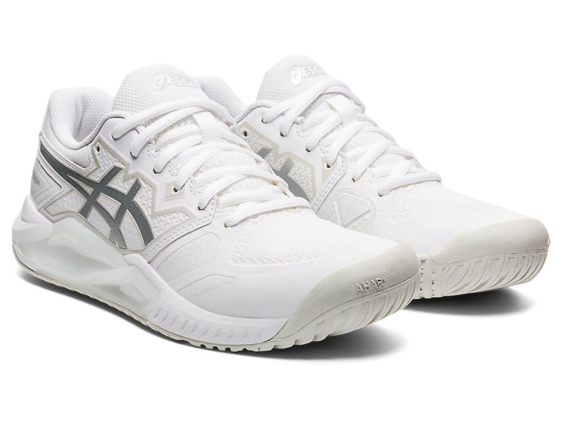 Asics Gel-challenger 13 Teniški Copati Ženske Bele Srebrne | SI8737-843