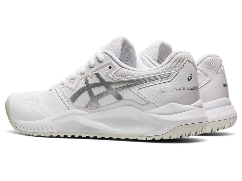 Asics Gel-challenger 13 Teniški Copati Ženske Bele Srebrne | SI8737-843