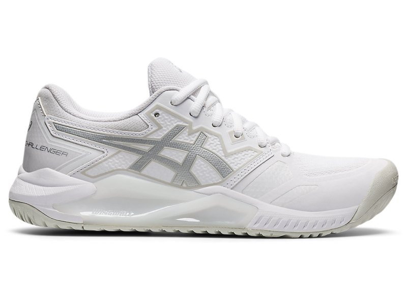 Asics Gel-challenger 13 Teniški Copati Ženske Bele Srebrne | SI8737-843