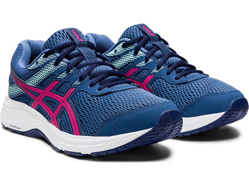 Asics Gel-contend 6 Tekaški Čevlji Ženske Temno Sive Roza | SI4992-255