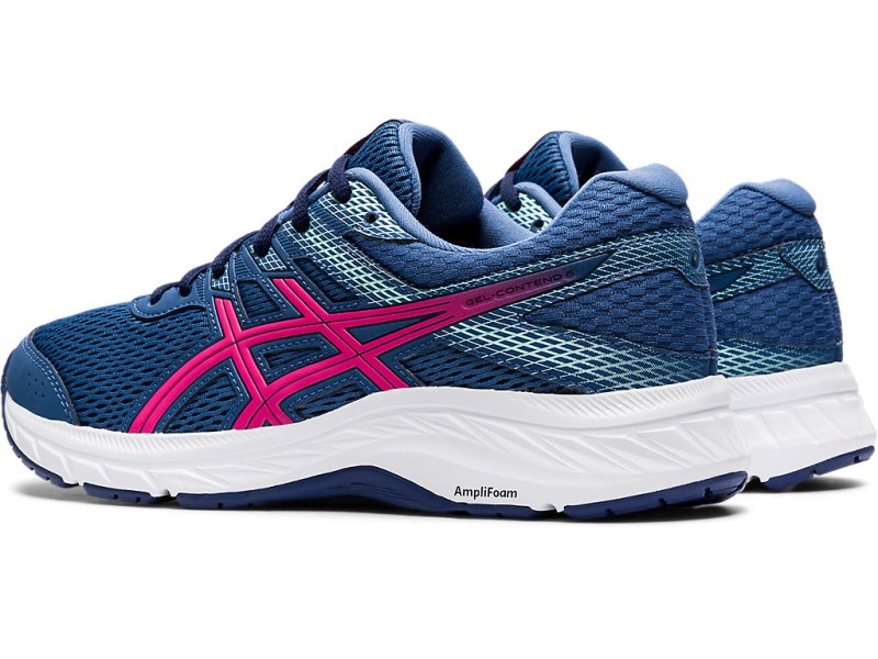 Asics Gel-contend 6 Tekaški Čevlji Ženske Temno Sive Roza | SI4992-255