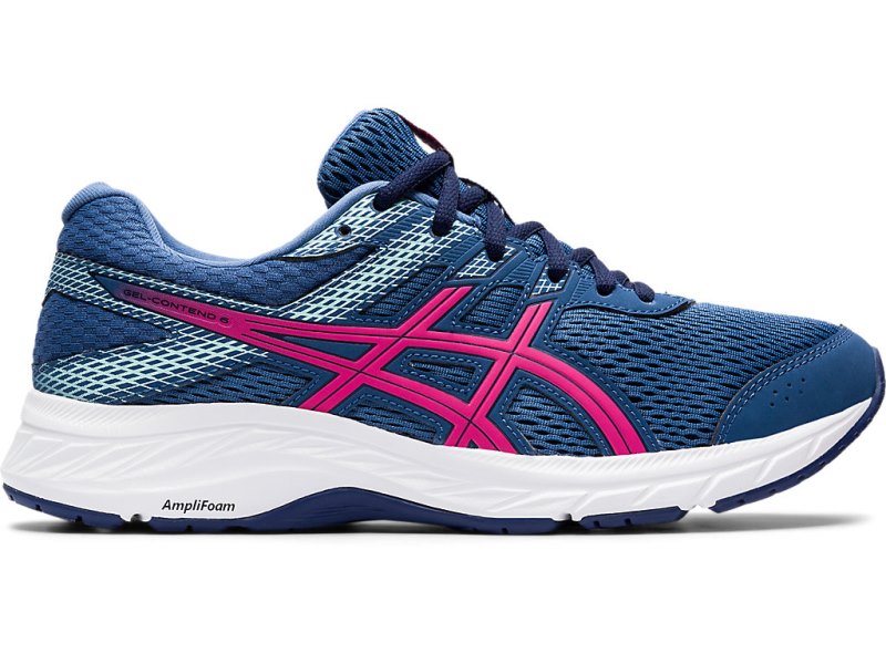 Asics Gel-contend 6 Tekaški Čevlji Ženske Temno Sive Roza | SI4992-255