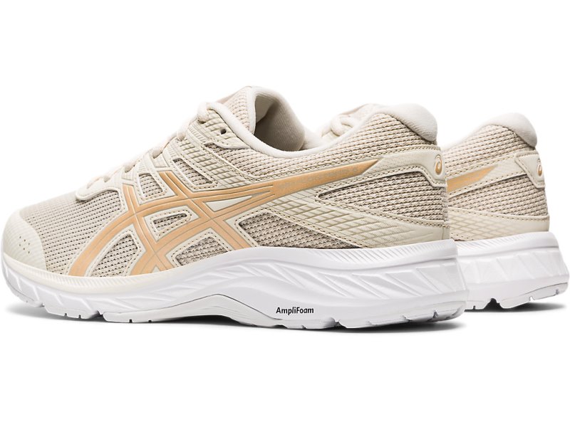 Asics Gel-contend 6 Twist Tekaški Čevlji Ženske Bež Rumene | SI2319-827