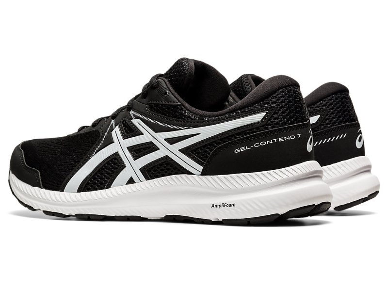 Asics Gel-contend 7 (4E) Tekaški Čevlji Moški Črne Bele | SI3304-948