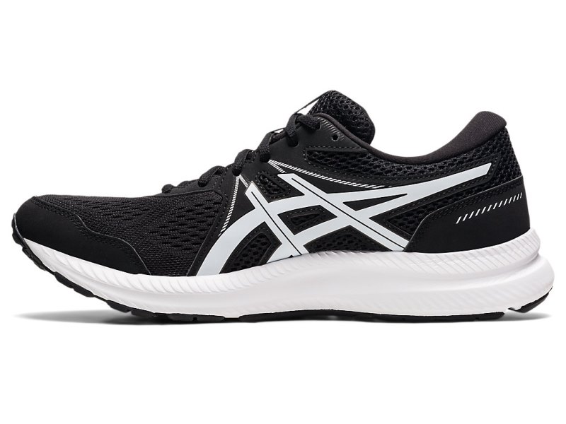 Asics Gel-contend 7 (4E) Tekaški Čevlji Moški Črne Bele | SI3304-948