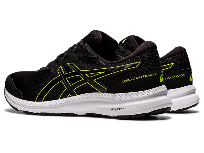 Asics Gel-contend 7 (4E) Tekaški Čevlji Moški Črne Zelene | SI7201-259