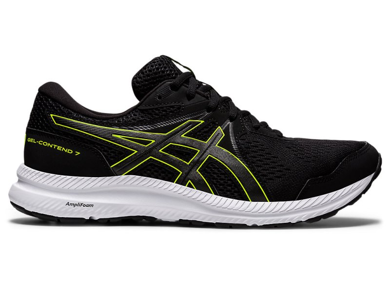 Asics Gel-contend 7 (4E) Tekaški Čevlji Moški Črne Zelene | SI7201-259