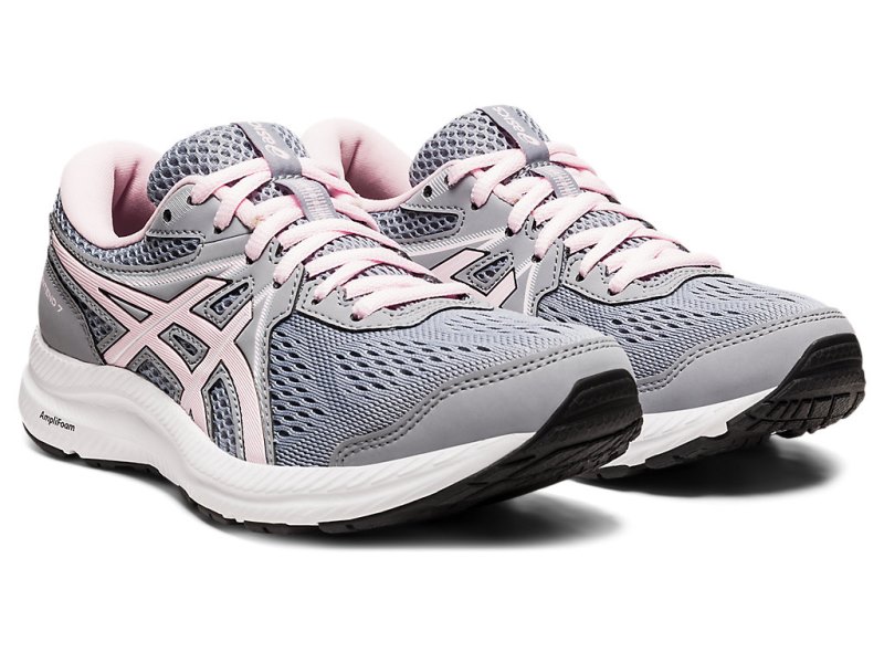 Asics Gel-contend 7 (D) Tekaški Čevlji Ženske Sive Roza | SI3049-965