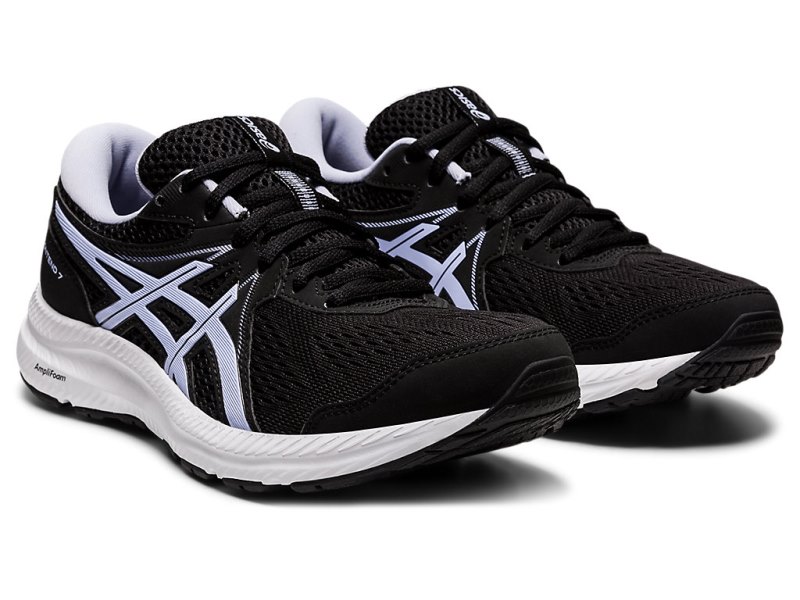 Asics Gel-contend 7 (D) Tekaški Čevlji Ženske Črne Vijolične | SI7228-935