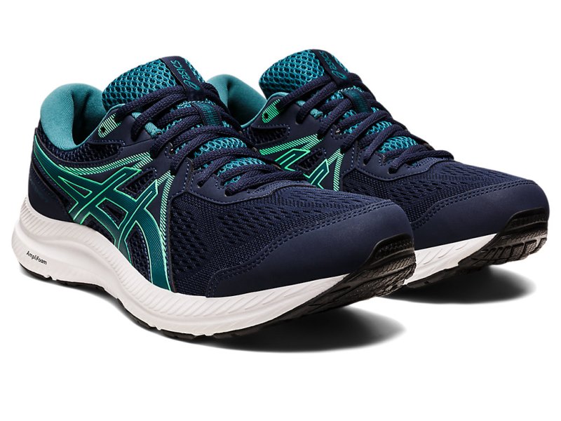 Asics Gel-contend 7 Tekaški Čevlji Moški Črne Temno Zelene | SI3916-991