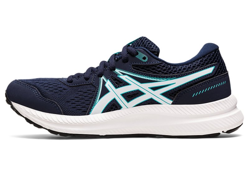 Asics Gel-contend 7 Tekaški Čevlji Ženske Črne Svetlo Modre | SI0658-977