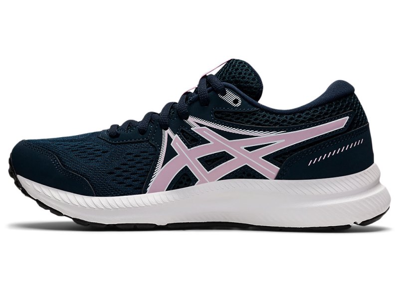 Asics Gel-contend 7 Tekaški Čevlji Ženske Modre Roza | SI7297-931