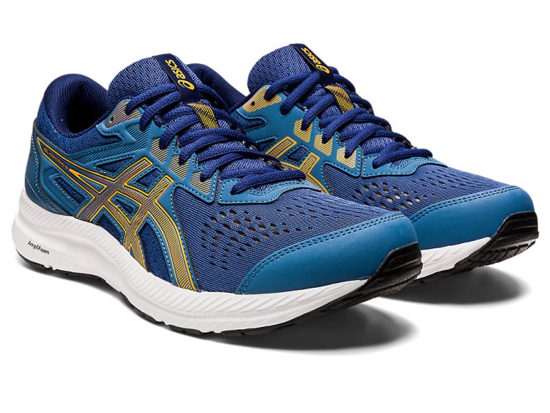 Asics Gel-contend 8 Tekaški Čevlji Moški Azurno Rumene | SI8320-795