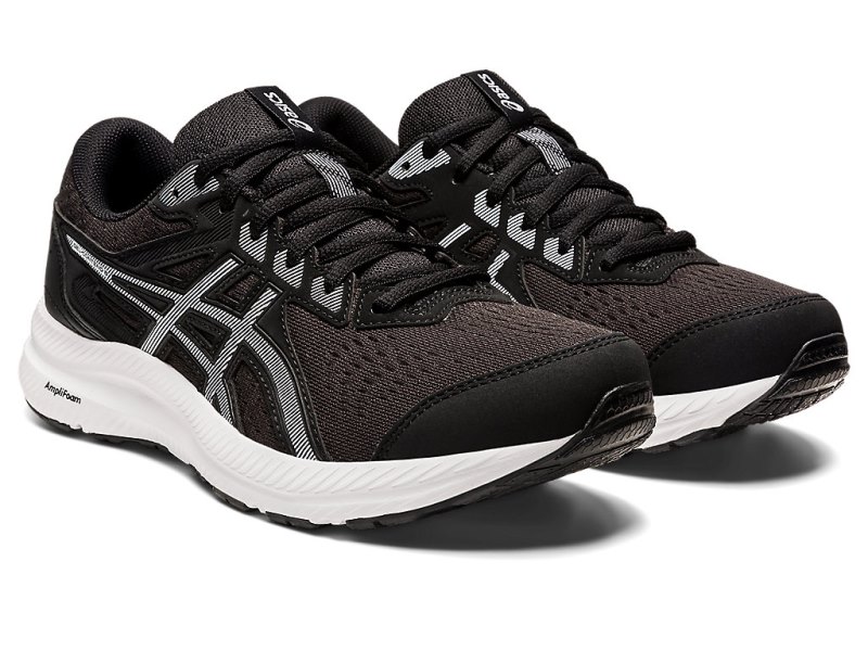 Asics Gel-contend 8 Tekaški Čevlji Ženske Črne Bele | SI0524-969