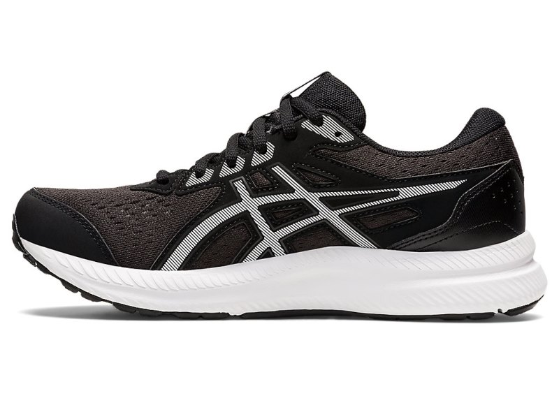 Asics Gel-contend 8 Tekaški Čevlji Ženske Črne Bele | SI0524-969