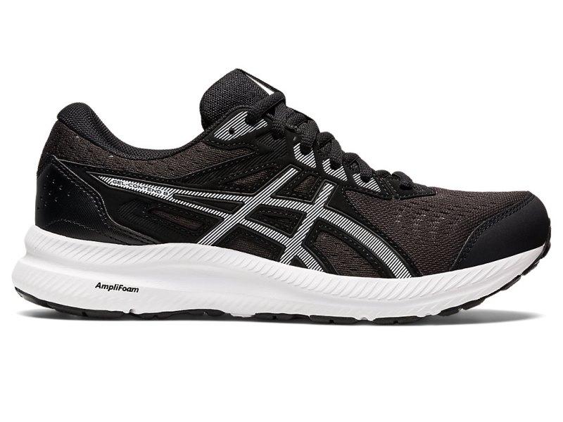 Asics Gel-contend 8 Tekaški Čevlji Ženske Črne Bele | SI0524-969