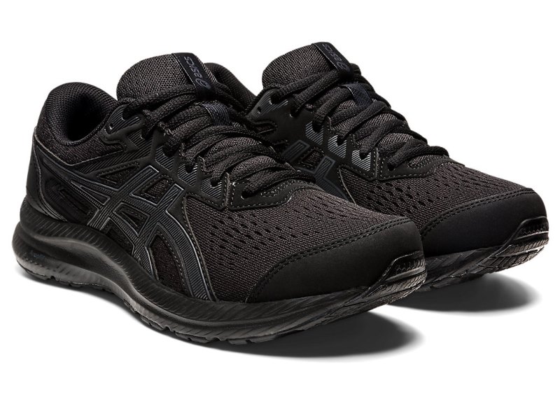 Asics Gel-contend 8 Tekaški Čevlji Ženske Črne Sive | SI3399-063