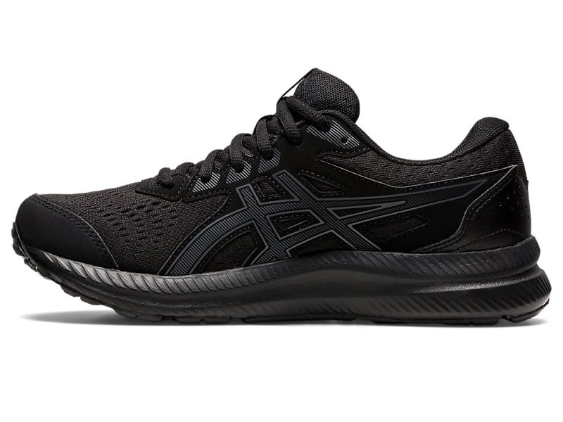 Asics Gel-contend 8 Tekaški Čevlji Ženske Črne Sive | SI3399-063