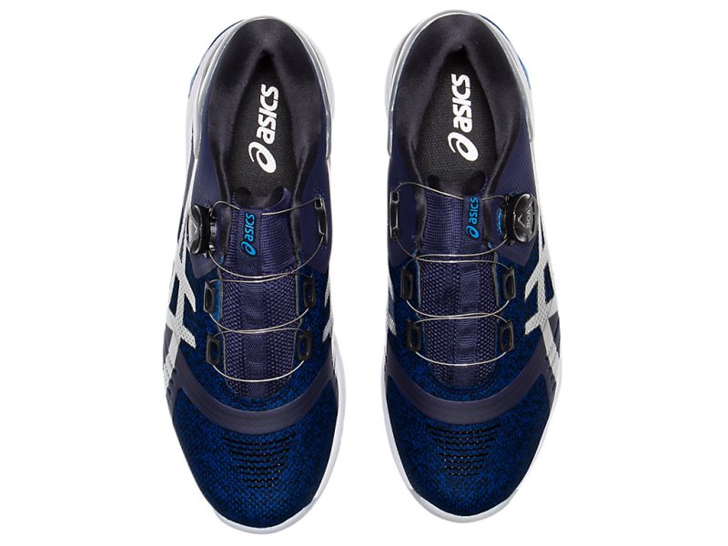 Asics Gel-course Duo BOA Čevlji Za Golf Moški Temno Modre Srebrne | SI6122-529