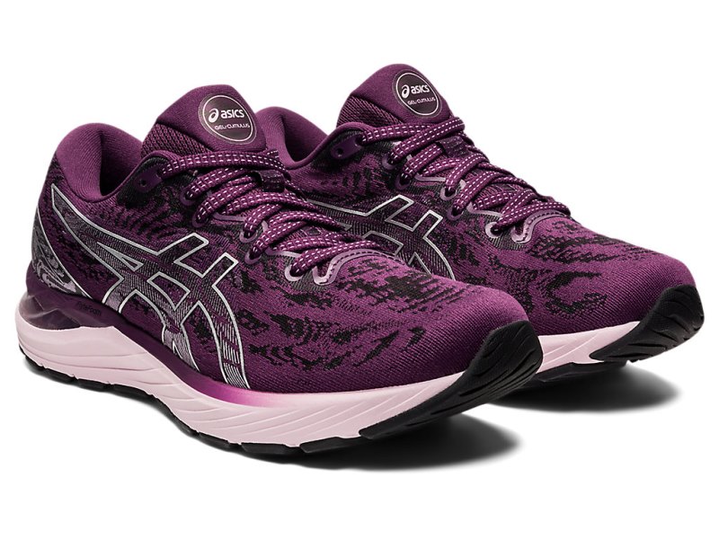 Asics Gel-cumulus 23 Tekaški Čevlji Ženske Temno Vijolične Srebrne | SI0118-765