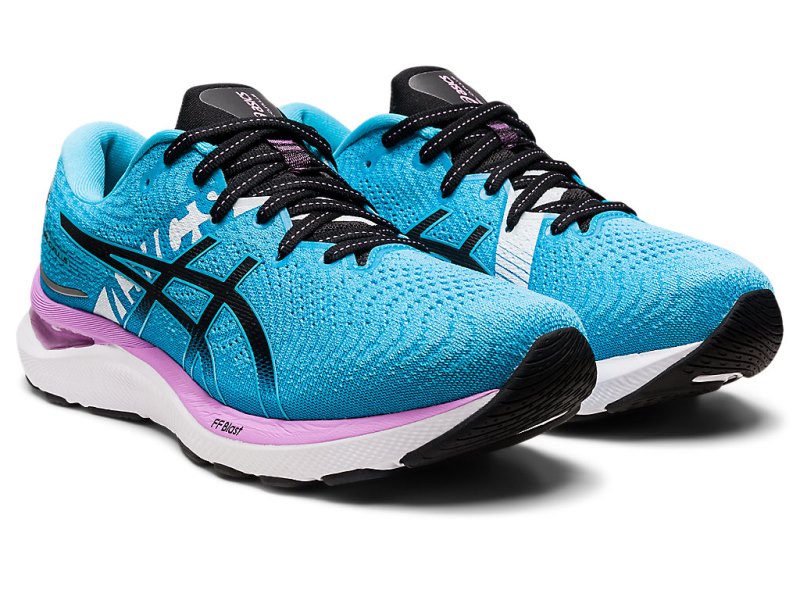 Asics Gel-cumulus 24 Ekiden Tekaški Čevlji Ženske Svetlo Turkizna Črne | SI8491-445