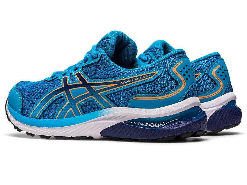 Asics Gel-cumulus 24 Športne Superge Otroški Modre Oranžne | SI2586-122