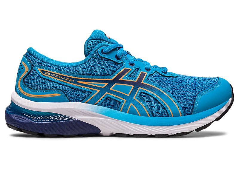 Asics Gel-cumulus 24 Športne Superge Otroški Modre Oranžne | SI2586-122